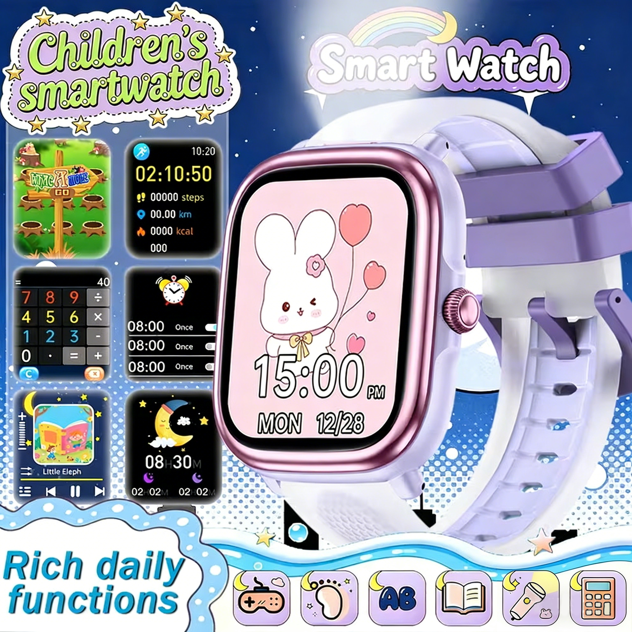 Smartwatch Health Watches - Kids Learning Smart Watch IP68 Waterproof