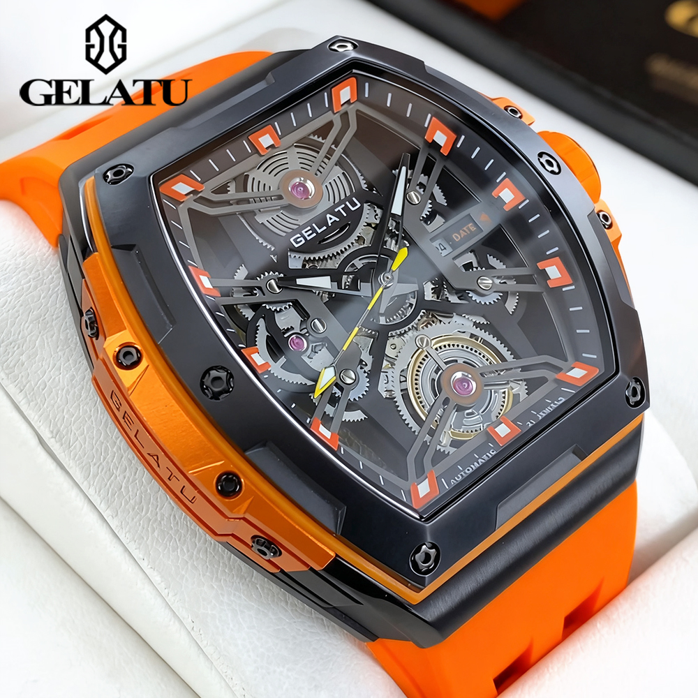 Anti-Magnetic Watch - GELATU Men's Watches Trend Fashion Hollow