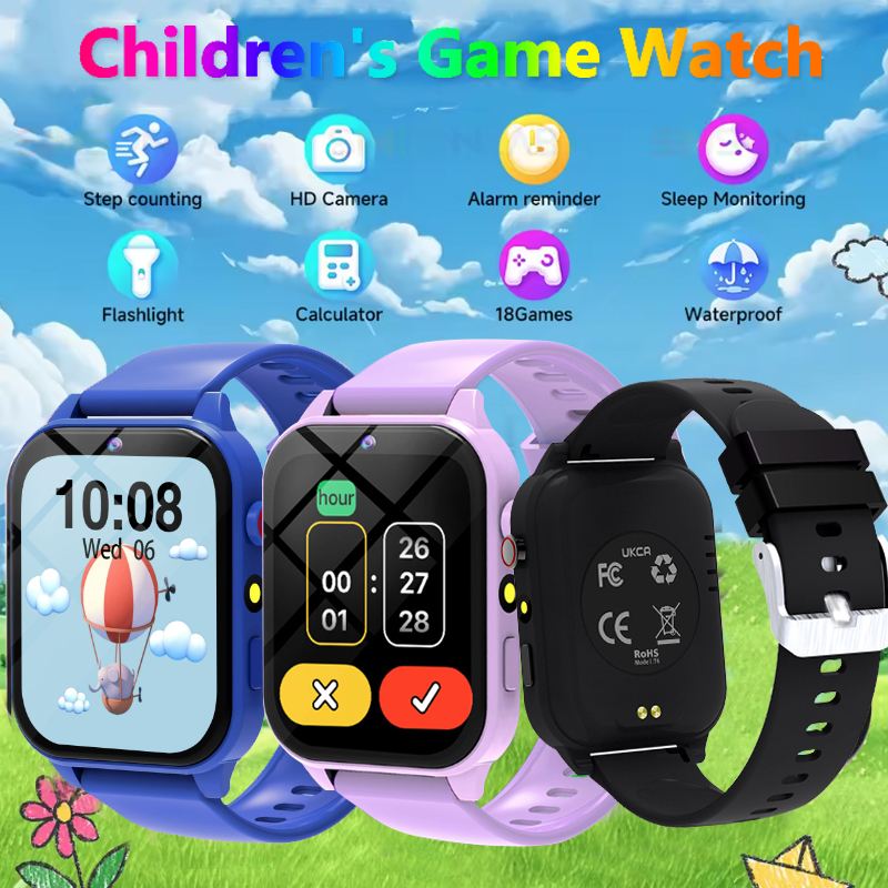 Smartwatch Watches For Kid Boy - Kids Game Smart Watch Flashlight Waterproof