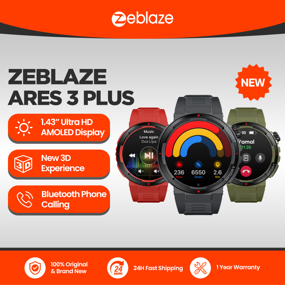 Smartwatch Health Watches - New Zeblaze Ares 3 Plus 1.43''