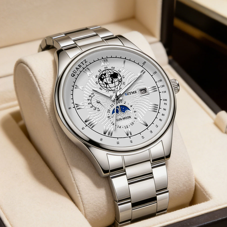 Smartwatch Luxury Watches For Men - Business luxury men's watches steel band