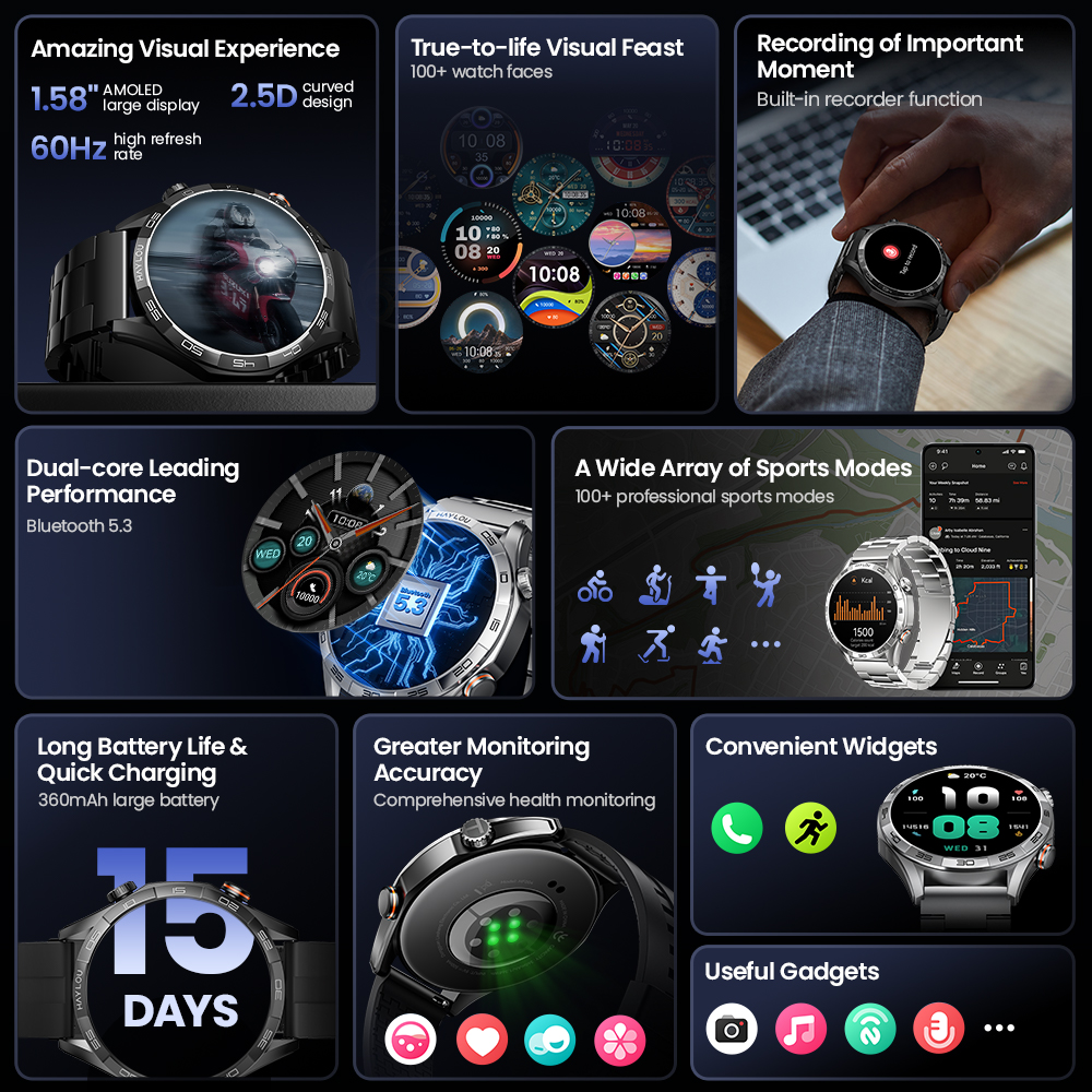 HAYLOU Solar 5 Voice Calling S - огляд і ціна Watch Esim