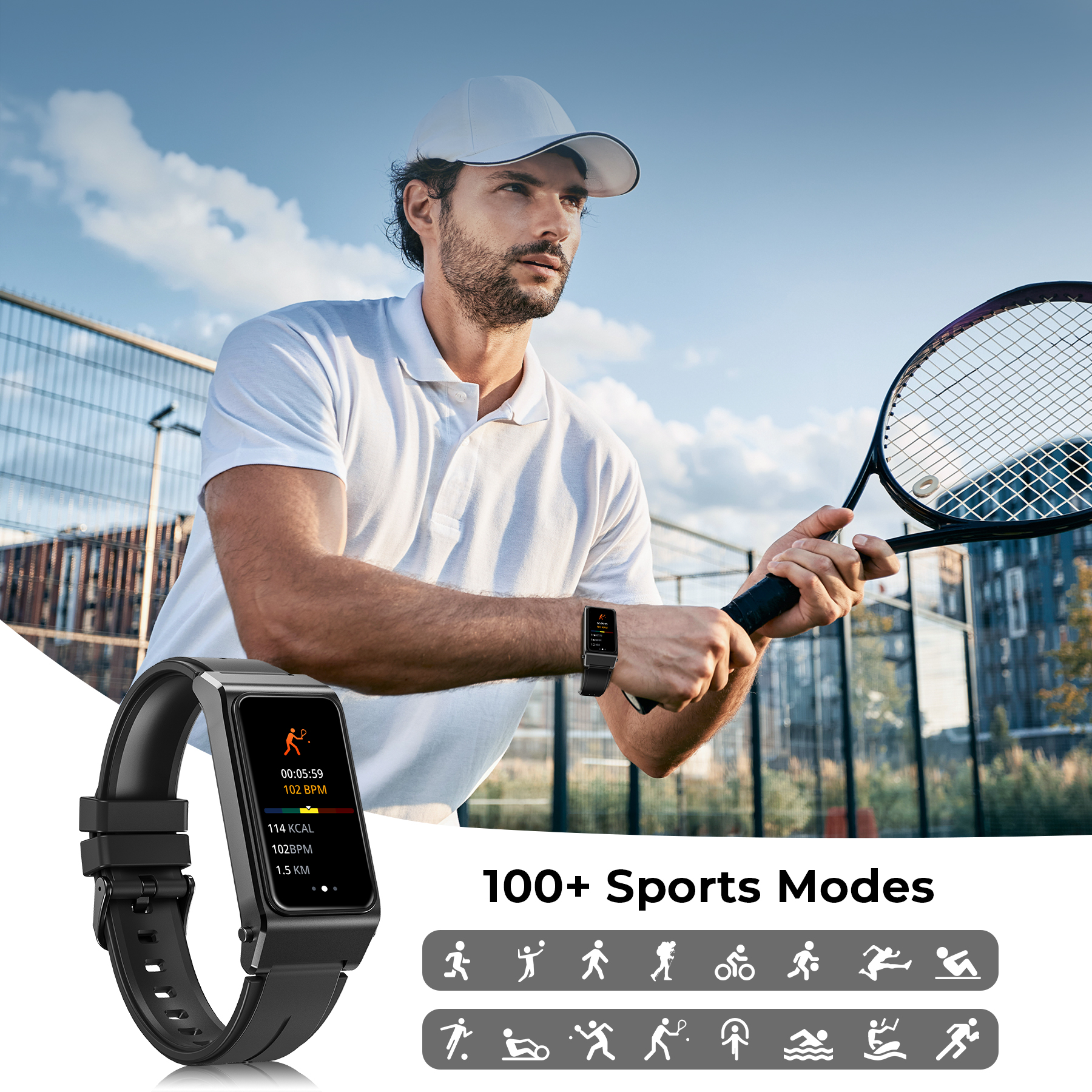 OUKITEL BT11 Smartwatch Blueto - огляд і ціна Smartwatch Health Watches