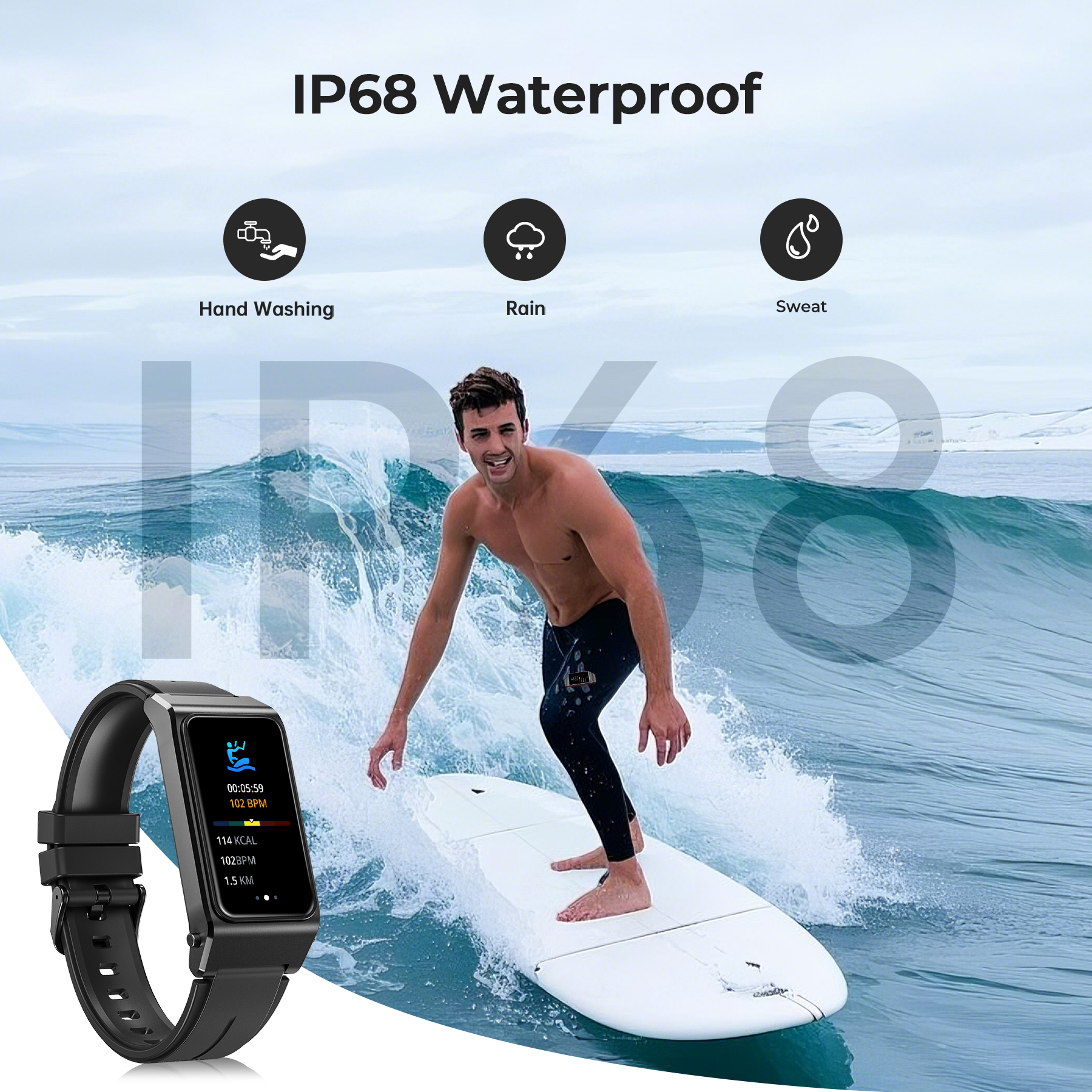 OUKITEL BT11 Smartwatch Blueto - огляд і ціна Smartwatch Health Watches
