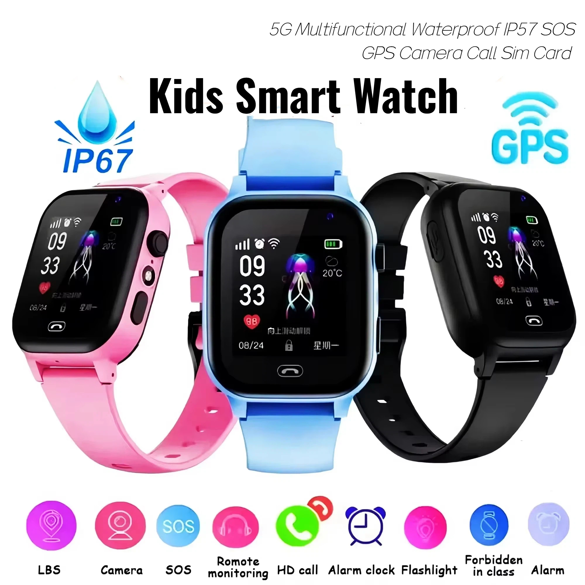 Lenovo Kids Smart Watch 5G GPS - огляд і ціна Smartwatch Watches For Kid Boy