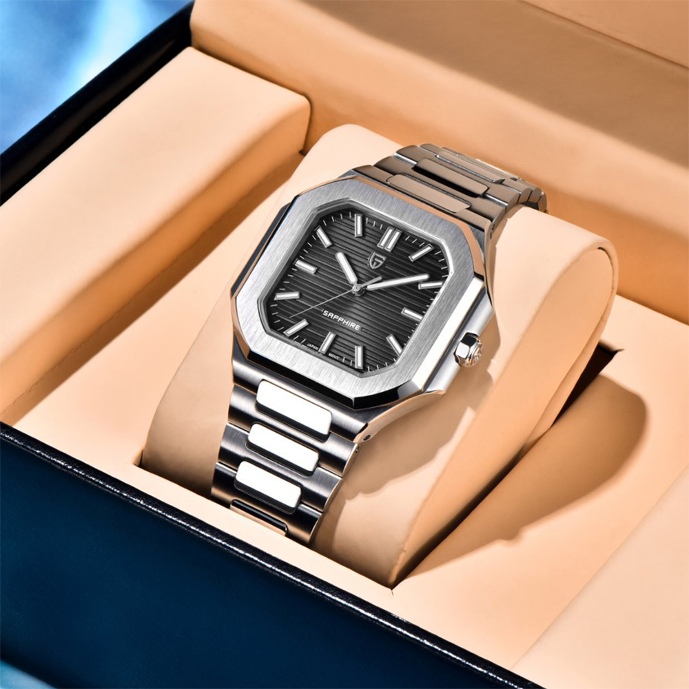 PAGANI DESIGN Fashion Square B - огляд і ціна Anti-Magnetic Watch