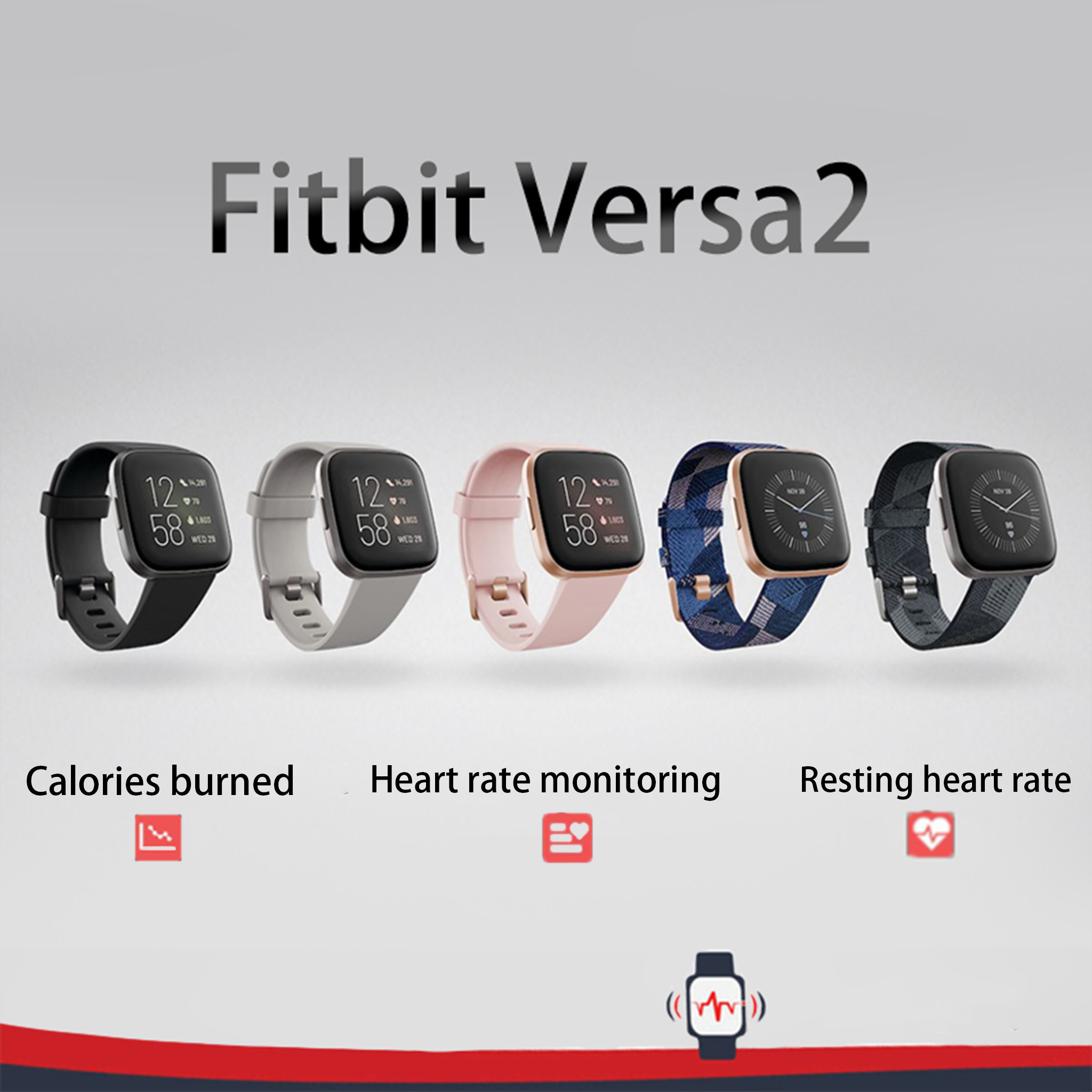 Fitbit Versa 2 Health and Fitn - огляд і ціна Smartwatch Health Watches