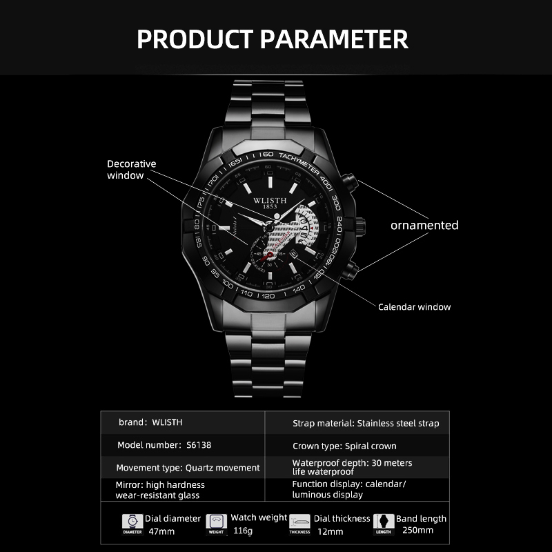 Luxury Brand Man Watch Waterpr - огляд і ціна Smartwatch Luxury Watches For Men