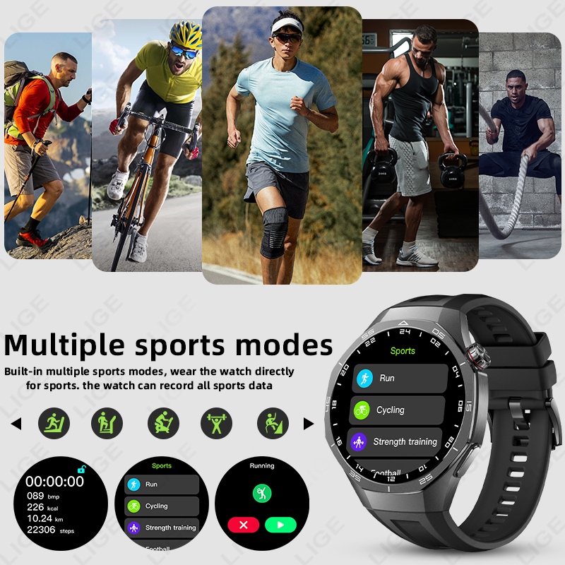 LIGE New ECG Monitor Watch Hea - огляд і ціна Smartwatch Health Watches For Men