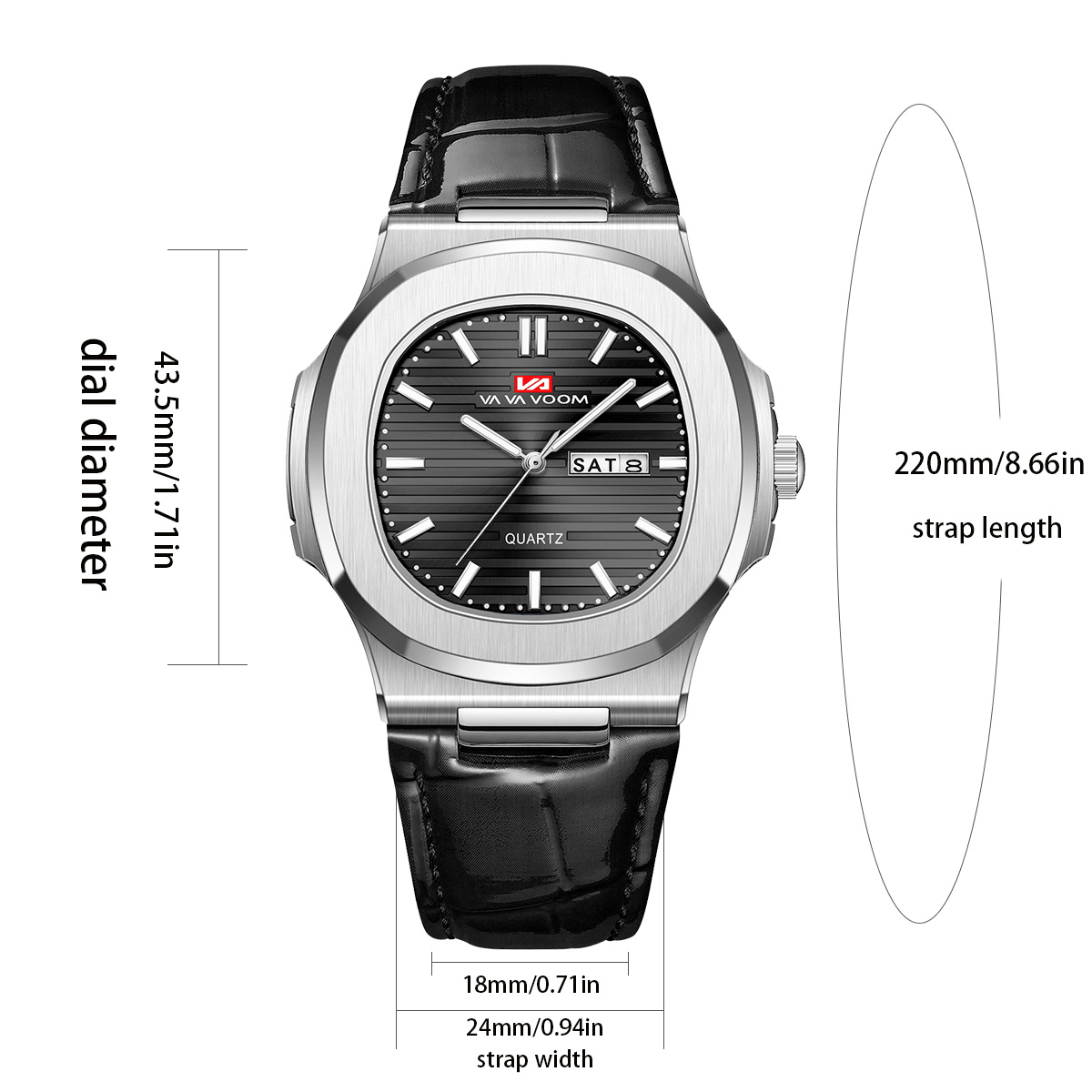 Luxury Men Quartz Watch 40mm B - огляд і ціна Smartwatch Luxury Watches For Men