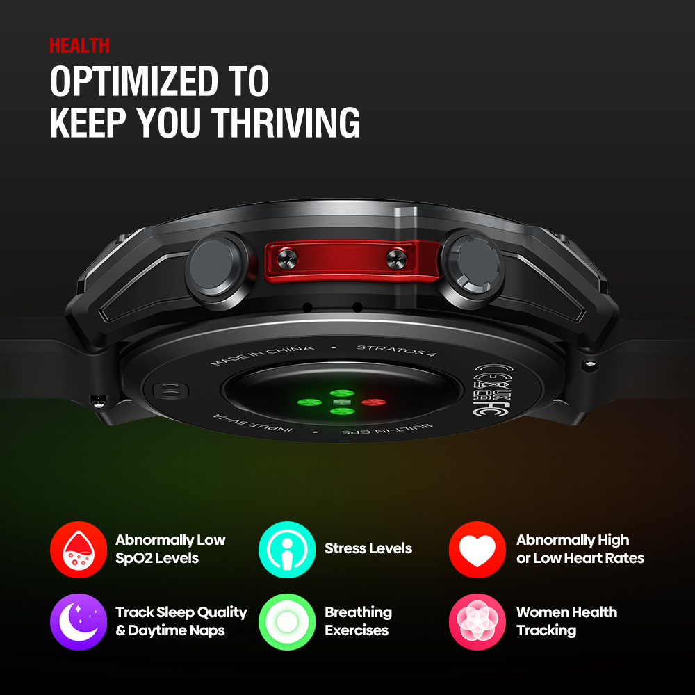 NEW Zeblaze Stratos 4 GPS Smar - огляд і ціна Watch Esim