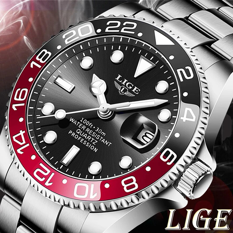 LIGE 2026 Men's watches busine - огляд і ціна Smartwatch Luxury Watches For Men