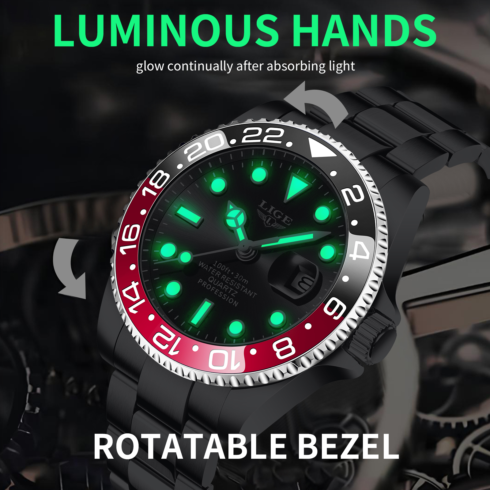 LIGE 2026 Men's watches busine - огляд і ціна Smartwatch Luxury Watches For Men