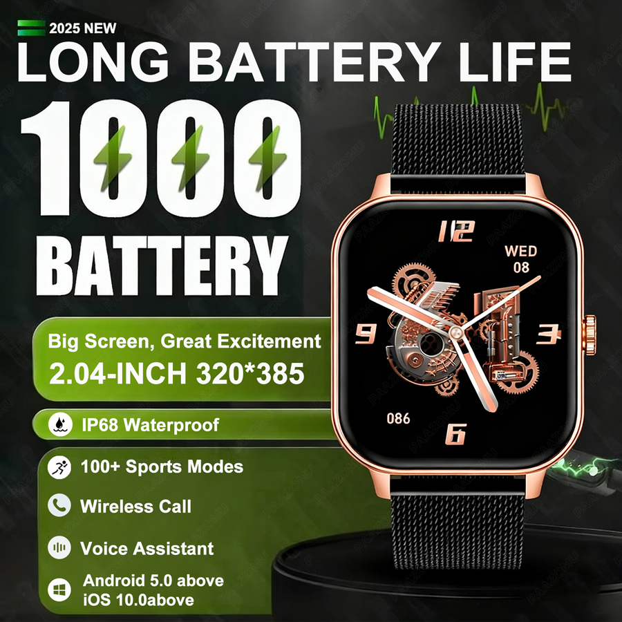 1000mAh Ultra Battery Sports S - огляд і ціна Smartwatch Health Watches For Women