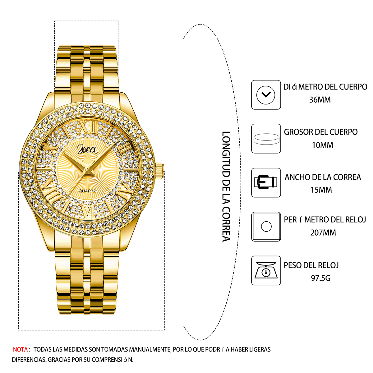 ZOEA Luxury Mens Watch Full Di - огляд і ціна Smartwatch Luxury Watches For Men